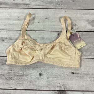 Trulife Naturalwear Mastectomy Bra Womens 36A Nude Beige Wireless 412